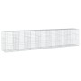 Gabion basket with galvanized iron cover 700x100x150cm by , Pots and planters - Ref: Foro24-3295219, Price: 514,67 €, Discoun...