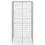 Galvanized iron gabion basket with cover 100x100x200 cm by , Pots and planters - Ref: Foro24-3295225, Price: 104,45 €, Discou...