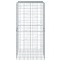 Galvanized iron gabion basket with cover 100x100x200 cm by , Pots and planters - Ref: Foro24-3295225, Price: 102,55 €, Discou...