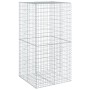 Galvanized iron gabion basket with cover 100x100x200 cm by , Pots and planters - Ref: Foro24-3295225, Price: 102,55 €, Discou...