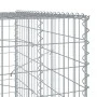 Galvanized iron gabion basket with cover 100x100x200 cm by , Pots and planters - Ref: Foro24-3295225, Price: 104,45 €, Discou...