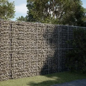Gabion basket with galvanized iron cover 200x100x200cm by , Pots and planters - Ref: Foro24-3295227, Price: 184,68 €, Discoun...