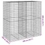 Gabion basket with galvanized iron cover 200x100x200cm by , Pots and planters - Ref: Foro24-3295227, Price: 184,67 €, Discoun...