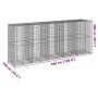 Cesta de gaviones con cubierta hierro galvanizado 500x100x200cm de , Maceteros y jardineras - Ref: Foro24-3295233, Precio: 48...