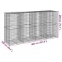 Cesta de gaviones con cubierta hierro galvanizado 400x100x200cm de , Maceteros y jardineras - Ref: Foro24-3295231, Precio: 41...