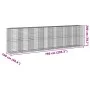 Gabion basket with galvanized iron cover 750x100x200cm by , Pots and planters - Ref: Foro24-3295238, Price: 665,37 €, Discoun...
