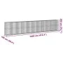 Cesta gaviones con cubierta hierro galvanizado 1050x100x200 cm de , Maceteros y jardineras - Ref: Foro24-3295244, Precio: 916...
