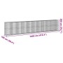 Galvanized iron gabion basket with cover 1050x100x200 cm by , Pots and planters - Ref: Foro24-3295244, Price: 904,00 €, Disco...