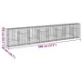 Gabion basket with galvanized iron cover 800x50x150 cm by , Pots and planters - Ref: Foro24-3295161, Price: 435,98 €, Discoun...