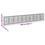 Gabion basket with galvanized iron cover 1000x50x150cm by , Pots and planters - Ref: Foro24-3295163, Price: 513,11 €, Discoun...