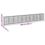 Gabion basket with galvanized iron cover 1000x50x150cm by , Pots and planters - Ref: Foro24-3295163, Price: 520,87 €, Discoun...