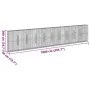 Cesta de gaviones con cubierta hierro galvanizado 1000x50x200cm de , Maceteros y jardineras - Ref: Foro24-3295175, Precio: 59...