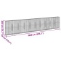 Gabion basket with galvanized iron cover 1000x50x200cm by , Pots and planters - Ref: Foro24-3295175, Price: 587,06 €, Discoun...