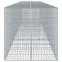 Gabion basket with galvanized iron cover 800x100x100cm by , Pots and planters - Ref: Foro24-3295204, Price: 477,04 €, Discoun...