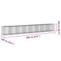 Gabion basket with galvanized iron cover 800x100x100cm by , Pots and planters - Ref: Foro24-3295204, Price: 468,79 €, Discoun...