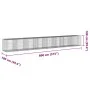 Gabion basket with galvanized iron cover 800x100x100cm by , Pots and planters - Ref: Foro24-3295204, Price: 477,04 €, Discoun...