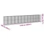 Galvanized iron gabion basket with cover 1150x100x200 cm by , Pots and planters - Ref: Foro24-3295246, Price: 990,48 €, Disco...