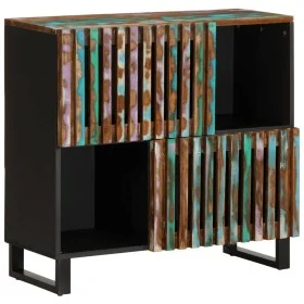 Massiver Akazienholz-Sideboard 80x34x75 cm von , Schließfächer und Lagerschränke - Ref: Foro24-377573, Preis: 89,07 €, Rabatt: %