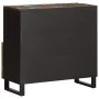Massiver Akazienholz-Sideboard 80x34x75 cm von , Schließfächer und Lagerschränke - Ref: Foro24-377573, Preis: 89,07 €, Rabatt: %