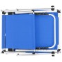 Folding sun loungers with canopy, 2 units, aluminum and blue textilene. by vidaXL, Loungers - Ref: Foro24-312457, Price: 186,...