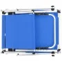 Klappbare Sonnenliegen mit 2 Stück Dach Aluminium und blauem Textilene von vidaXL, Liegen - Ref: Foro24-312457, Preis: 183,79...