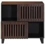 Solid mango wood sideboard in brown 80x34x75 cm by , Lockers and storage cabinets - Ref: Foro24-377571, Price: 137,38 €, Disc...