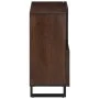 Solid mango wood sideboard in brown 80x34x75 cm by , Lockers and storage cabinets - Ref: Foro24-377571, Price: 137,38 €, Disc...