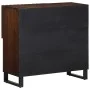 Solid mango wood sideboard in brown 80x34x75 cm by , Lockers and storage cabinets - Ref: Foro24-377571, Price: 137,38 €, Disc...