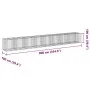 Galvanized iron gabion basket with cover, 900x100x100 cm. by , Pots and planters - Ref: Foro24-3295206, Price: 510,92 €, Disc...