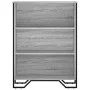 Engineered wood bookshelf in Sonoma gray, 80x31x106 cm by , Bookcases and shelves - Ref: Foro24-848627, Price: 59,51 €, Disco...