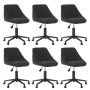 Drehbare Esszimmerstühle, 6 Stück, schwarzer Samt von , Essstühle - Ref: Foro24-3089018, Preis: 403,87 €, Rabatt: %