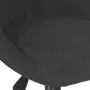 Sillas de comedor giratorias 6 unidades terciopelo negro de , Sillas de comedor - Ref: Foro24-3089018, Precio: 397,05 €, Desc...