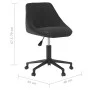 Sillas de comedor giratorias 6 unidades terciopelo negro de , Sillas de comedor - Ref: Foro24-3089018, Precio: 397,05 €, Desc...
