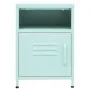 Mesitas de noche 2 uds acero verde menta 35x35x51 cm de , Mesitas de noche - Ref: Foro24-3095219, Precio: 140,61 €, Descuento: %