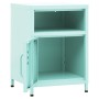 Nachttische, 2 Stück, aus mintgrünem Stahl, 35x35x51 cm. von , Nachttische - Ref: Foro24-3095219, Preis: 142,38 €, Rabatt: %