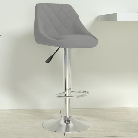 Hocker aus hellgrauem Samt für die Küche von , Küchenhocker - Ref: Foro24-335294, Preis: 78,14 €, Rabatt: %
