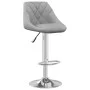 Light gray velvet kitchen stool by , Kitchen stools - Ref: Foro24-335294, Price: 77,08 €, Discount: %