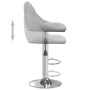 Hocker aus hellgrauem Samt für die Küche von , Küchenhocker - Ref: Foro24-335294, Preis: 78,14 €, Rabatt: %