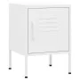 Nachttisch aus weißem Stahl 35x35x51 cm von , Nachttische - Ref: Foro24-336215, Preis: 70,47 €, Rabatt: %