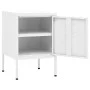 Nachttisch aus weißem Stahl 35x35x51 cm von , Nachttische - Ref: Foro24-336215, Preis: 70,47 €, Rabatt: %