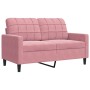 Juego de sofás con cojines 2 piezas terciopelo rosa by , Sofas - Ref: Foro24-3278414, Price: 601,18 €, Discount: %