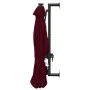 Wall umbrella with LEDs and metal pole 300 cm burgundy by vidaXL, Umbrellas - Ref: Foro24-312526, Price: 150,96 €, Discount: %
