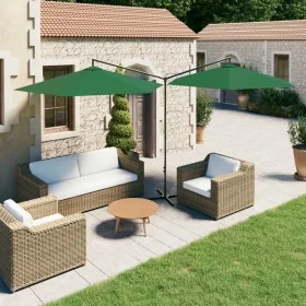Doppelschirm mit grüner Stahlstange 600 cm von vidaXL, Sonnenschirme - Ref: Foro24-312562, Preis: 145,97 €, Rabatt: %