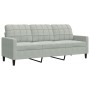 Juego de sofás con cojines 3 piezas terciopelo gris claro by , Sofas - Ref: Foro24-3278421, Price: 516,03 €, Discount: %