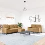 Sofagarnitur mit 3-teiligen braunen Samtkissen von , Sofas - Ref: Foro24-3278428, Preis: 612,43 €, Rabatt: %