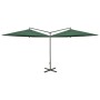Doppelschirm mit grüner Stahlstange 600 cm von vidaXL, Sonnenschirme - Ref: Foro24-312562, Preis: 148,87 €, Rabatt: %