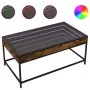 Mesa de centro con Infinity LED roble ahumado 90x50x41 cm de , Mesas de centro - Ref: Foro24-847689, Precio: 96,47 €, Descuen...