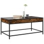 Mesa de centro con Infinity LED roble ahumado 90x50x41 cm by , Coffee table - Ref: Foro24-847689, Price: 97,68 €, Discount: %