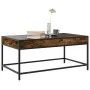 Mesa de centro con Infinity LED roble ahumado 90x50x41 cm de , Mesas de centro - Ref: Foro24-847689, Precio: 96,47 €, Descuen...