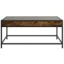 Mesa de centro con Infinity LED roble ahumado 90x50x41 cm de , Mesas de centro - Ref: Foro24-847689, Precio: 96,47 €, Descuen...